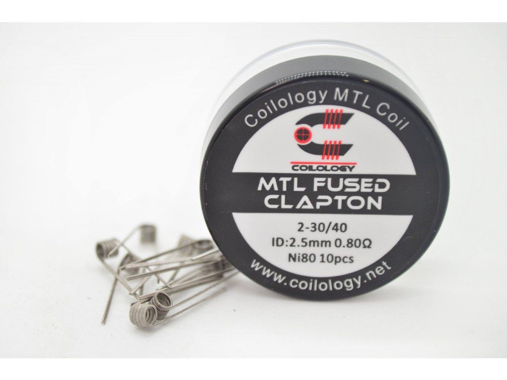 Coilology MTL FUSED CLAPTON spirálky Ni80 2-30/40 0,8Ω - 10ks
