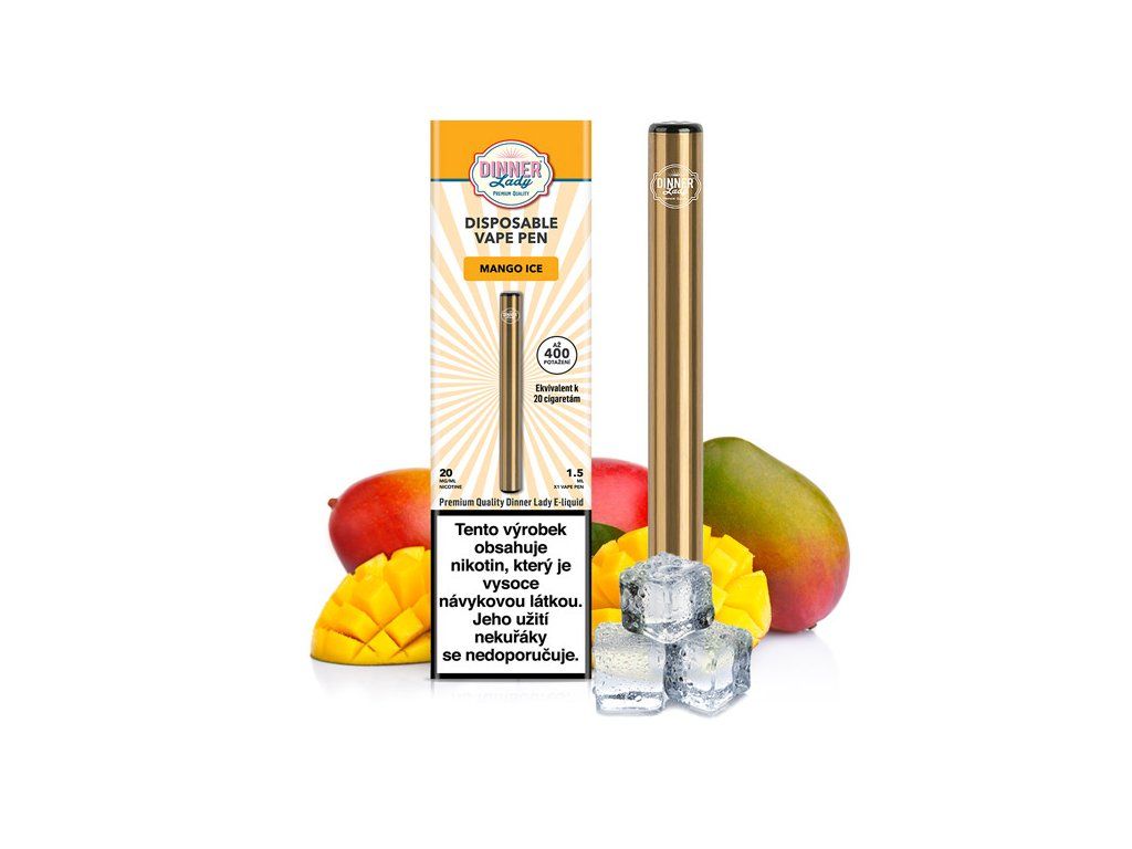 MANGO ICE 20mg/ml - Dinner Lady Vape Pen - jednorázová e-cigareta