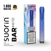 BLUEBERRY RASPBERRY 20mg/ml Nick Salt - Suorin Bar Hi700 - jednorázová e-cigareta