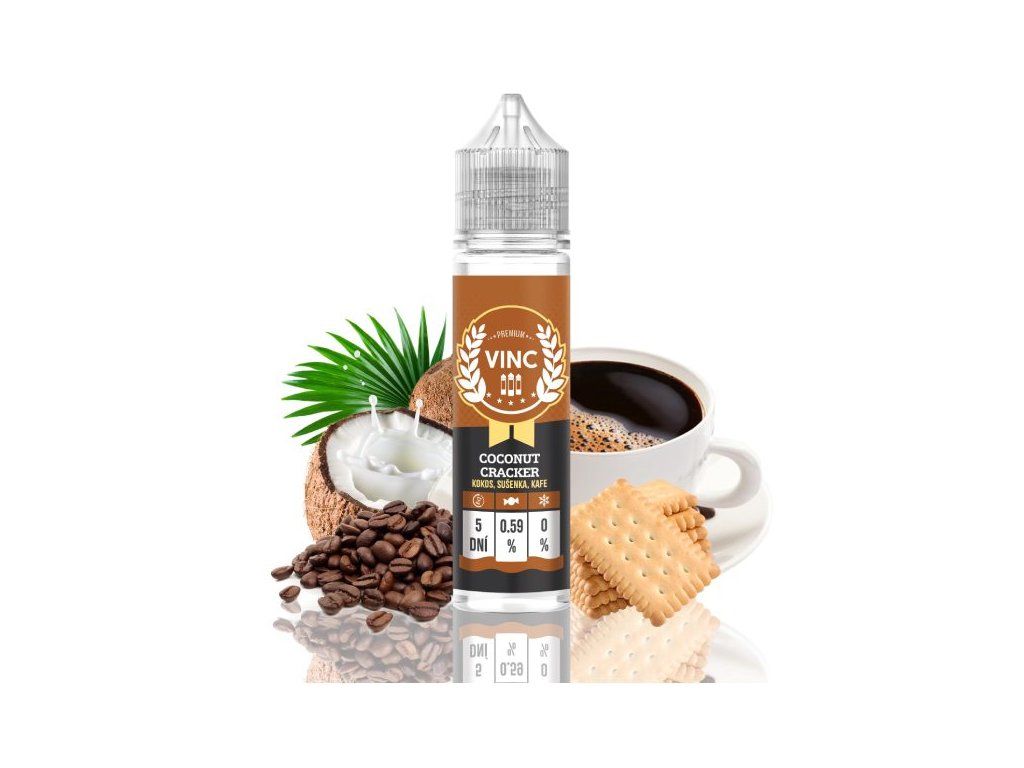 COCONUT CRACKER / Kokosová sušenka + káva - VINC shake&vape 12ml Good liguid