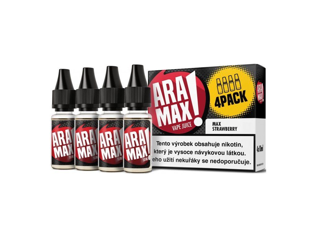 MAX STRAWBERRY - Aramax 4pack 4x10ml