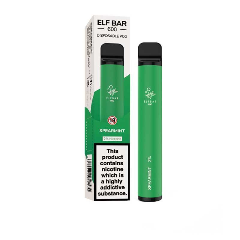 SPEARMINT 20mg/ml - ELF BAR 600 - jednorázová e-cigareta