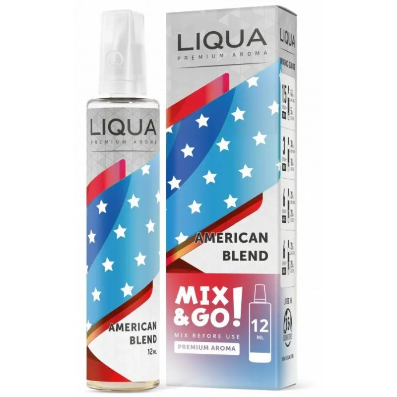AMERICKÝ TABÁK / American Blend - LIQUA Mix&Go 10ml Ritchy Group