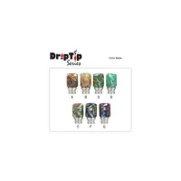 Drip Tip 510 - Colour Ripple (sklo+nerez.ocel) | typ B - Sand, typ C - Deep See, typ D - Mint Green, typ E - Red/Green, typ F - Dark Sky